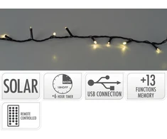 Mondex GIRLANDA SOLARNA 240LED CIEPŁA BIEL