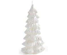 Mondex Kalėdų eglutės žvakės figūrėlė maža 9,5x16 cm parafino balta