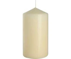 Mondex Świeca CLASSIC CANDLES Walec mały 8x8x10cm kreminė