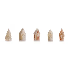 Mondex Świeca FIGURKA CHRISTMAS WONDERS ecru75mm