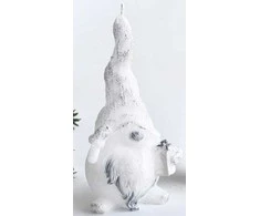 Mondex GNOME figūrėlė žvakė 8x15cm parafino balta