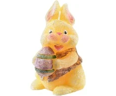 Emkl Mondex Candle BUNNY figūrėlė 10x13cm geltona