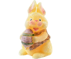 Emkl Mondex Candle BUNNY figūrėlė 10x13cm geltona