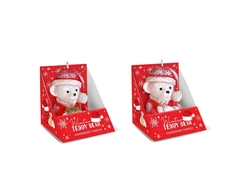 Mondex Świeca zapachowa FIGURKA WINTER TEDDY BEAR