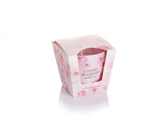 Mondex Świeca zapachowa w szkle CHERRY BLOSSOM 115g SAKURA Rožinis
