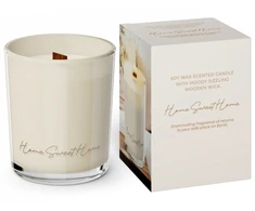 Mondex Kvapioji žvakė stiklinėje HOME SWEET HOME 240g sojų