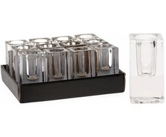 KOOPMAN Žvakidė HC7430100, stiklas, 8 cm, skaidri