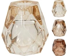 Mondex ŚWIECZNIK SZKLANY 75X75X80MM