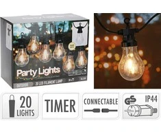 ProGarden Lauko girlianda Party Light 20 LED su laikmačiu