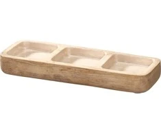 Mondex Taca do serwowania su drewna mango 29,5x10,5x3,5 cm