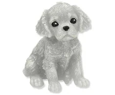 Mondex Žvakė figūrėlė GYVŪNAI ŠUNS SPANIELIS 11x14cm pilkas parafinas