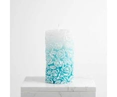 Affek Design Mondex Žvakės cilindras didelis 8x18,5cm ROSE turkio parafinas