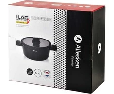 Mondex Indukcinis puodas 28cm 6,7L su nepridegančiu dangteliu virtuvei