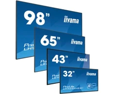 Monitorius iiyama ProLite LH7564UHS-B1AG, 190.5 cm (75), 4K, USB, USB-C, RS232, Ethernet, Wi-Fi, Android, kit (RS232), juodas