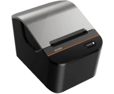 Sunmi NT220 58 mm receipt spausdintuvas with 203 dpi resolution, 150mm/s speed, USB-C, RJ12, and Bluetooth BLE connectivity. Features