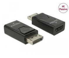 Adapteris AV Delock Delock - Videoadapter - DisplayPort mannlich zu HDMI weiblich - Juodas - passiver Konverter, unterstutzt 4K 30 Hz (3840 x 2160), Unterstutzung fur 3D-Video