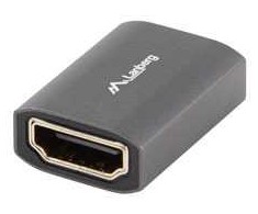 ADAPTER HDMI(F)->HDMI(F) 8K BECZKA SREBRNA ALUMINIUM LANBERG