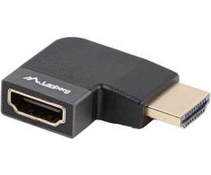 ADAPTER HDMI(M)->HDMI(F) 8K KAMPINIS PRAWO ALUMINIUM Sidabrinis LANBERG