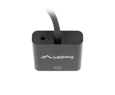 LANBERG AD-0017-BK adapteris HDMI-A M ->VGA F su garso kabeliu