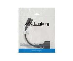 LANBERG CA-C14E-10CC-0018-BK ilgintuvas maitinimo kabelis IEC 320 C14->SCHUKO F