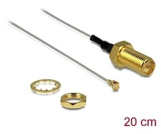 Delock antenos kabelio RP-SMA lizdas montavimui > MHF/U.FL-LP-068