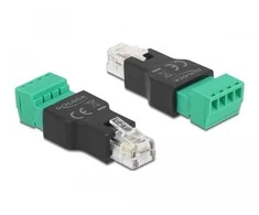 ADAPTER TERMINAL BLOCK 4 PIN->RJ11/RJ14(F) DELOCK
