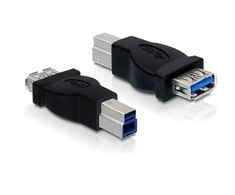 USB adapteris Delock USB adapteris - USB- B Juodas (65179)