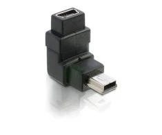 ADAPTER USB MINI(M)->USB MINI(F) KAMPINIS GÓRA JUODA DELOCK