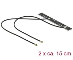 Delock WLAN dviguba antena 2 x MHF IV HSC MXHP32 suderinama jungtis