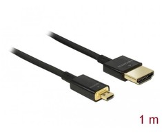 Kabelis Delock HDMI Micro - HDMI 1m juoda (84781)