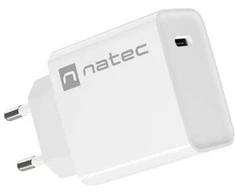 NATEC USB įkroviklis Ribera USB-C Maitinimas 20W baltas
