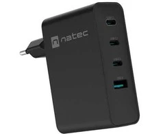 NATEC NUC-2234 mobile device charger Nešiojamas kompiuteris, Išmanusis telefonas Juodas AC Fast charging Indoor