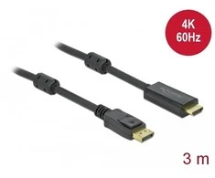 „Delock Active DisplayPort 1.2“ į HDMI laidą 4K 60 Hz 3 m