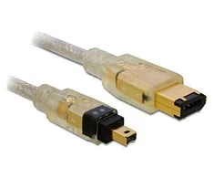 „FIREWIRE“ LAIDAS 1394A(M) 6 PIN->1394A(M) 4 PIN 1M DELOCK