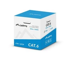 LANBERG LCS6-11CU-0305-S Lanberg SFTP vijos kabelis CU, kat. 6, 305m, pilka