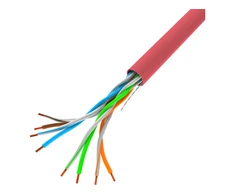 LANBERG LAN kabelis UTP cat.5e 305m solid CCA raudonas
