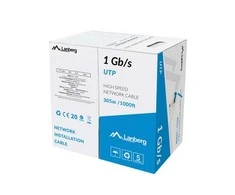 LANBERG Lan Cable UTP 1Gb/s 305m solid CCA Mėlyna