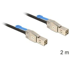 DELOCK Cable Mini SAS HD x 4 SFF 8644 male > Mini SAS HD x 4 SFF 8644 male 2 m