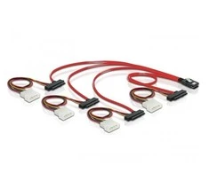 Delock Cable mini SAS SFF-8087 > 4 x SAS SFF-8482 + Galia 50 cm