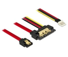 KABELIS SATA DATA III (6 GB/S) 22 PIN(F)->SATA 7 PIN(F) + FLOPPY 4 PIN(M) 30CM 5V DELOCK