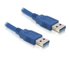 „Delock“ kabelis USB 3.0 A tipo kištukas > USB 3.0 A tipo kištukas 1 m mėlynas