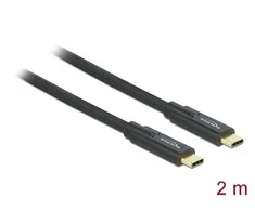 USB kabelis Delock USB-C - USB-C 2 m Juodas (85527)