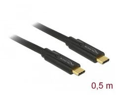 DeLOCK - USB kabelis - USB-C (han) į USB-C (han) - USB 3.1 Gen 2 - 5 A - 50 cm - juodas