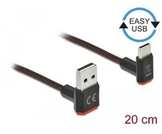 Delock EASY-USB 2.0 kabelis Type-A kištukinis USB Type-C™ kištukas