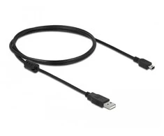 Delock Atrakinimo kabelis USB 2.0-A > USB mini-B 5 kontaktų 1 m vyriškas / vyriškas