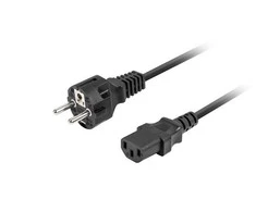LANBERG maitinimo laidas CEE 7/7->IEC 320 C13 1,8 m tiesus