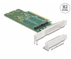 Kontroler Delock PCI Express 4.0 x16 Karta do 4 x wewnętrznych NVMe M.2 Key M 110 mm - Bifurcation - Low Profile Formfaktor