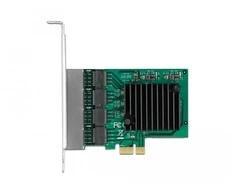 Delock PCI Express x1 Netzwerkkarte Gigabit LAN 4 x RJ45 RTL8111