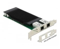 KARTA SIECIOWA DELOCK PCI EXPRESS X4 2X RJ45 1GB POE+
