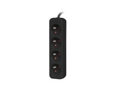 LANBERG PS0-04E-0150-BK 1.5M Juodas 4X 230V Lanter EXTENSION PL. CABLE FROM FULL COPPER